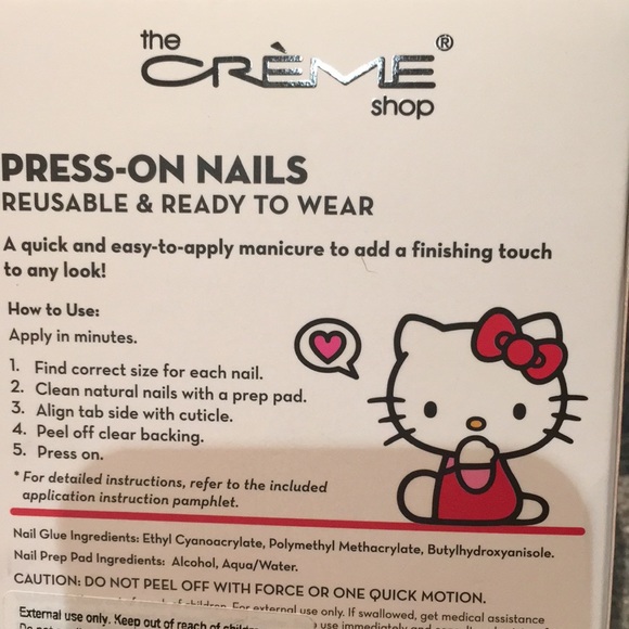 Hello Kitty Press on Nails by the crème. - Picture 5 of 5